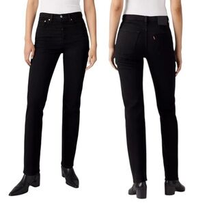 Levi’s Wedgie Straight Size 27 Black Denim Jeans